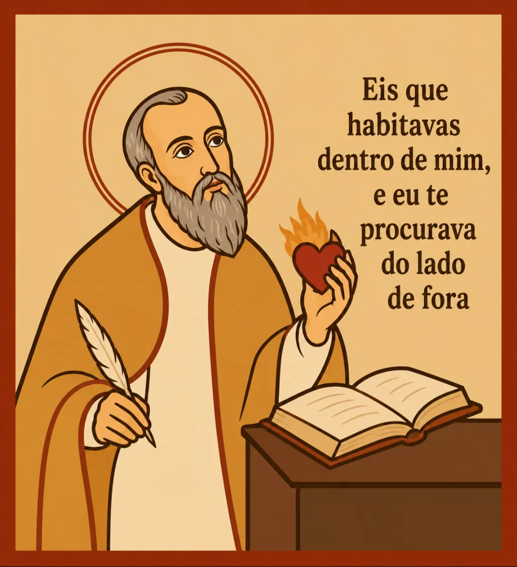 Tapete dedicado a Santo Agostinho